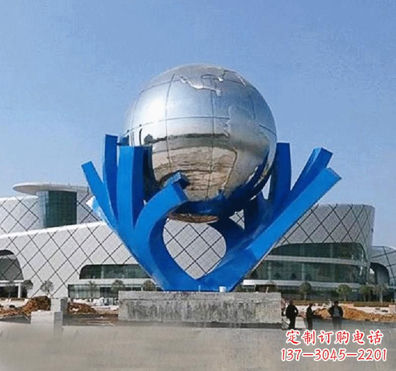 贵州不锈钢地球雕塑缔造绿色家园