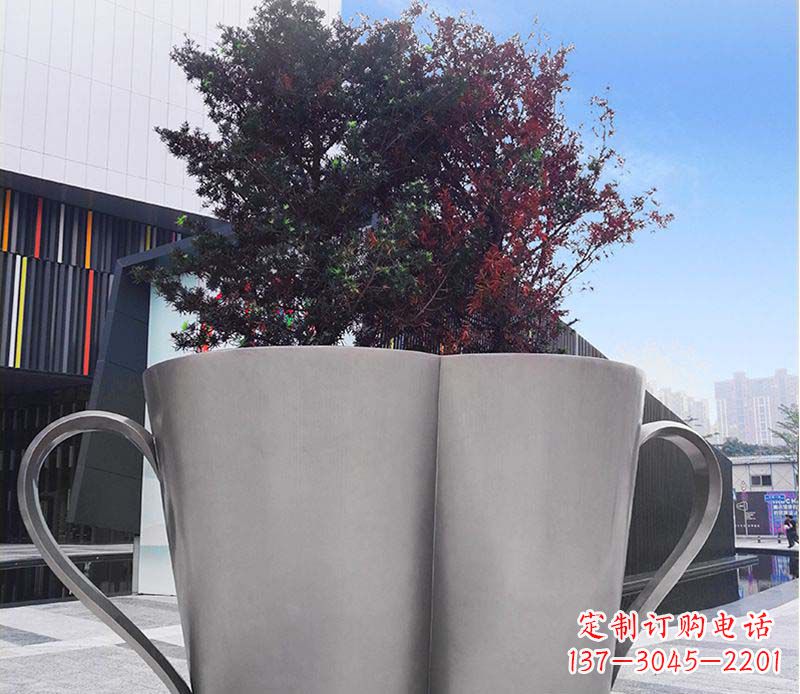 贵州不锈钢花盆雕塑美观耐用
