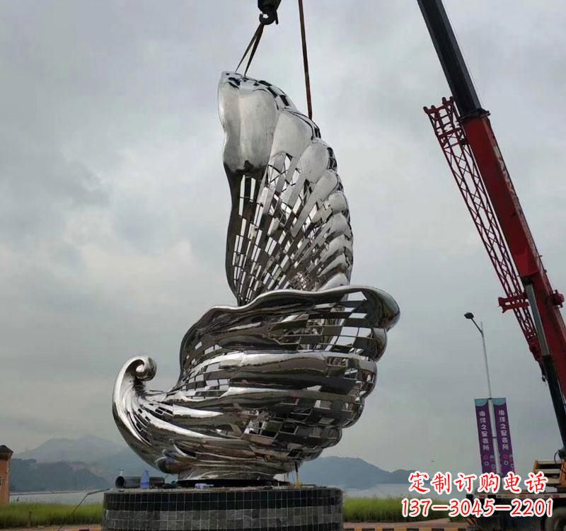 贵州不锈钢海螺雕塑象征着海洋的美丽