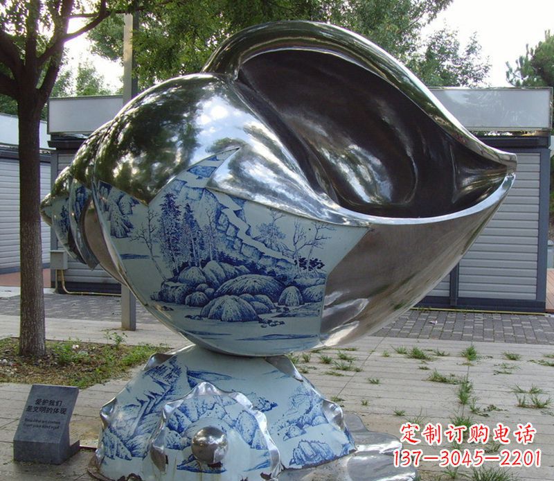贵州不锈钢海螺雕塑精致美观的艺术品