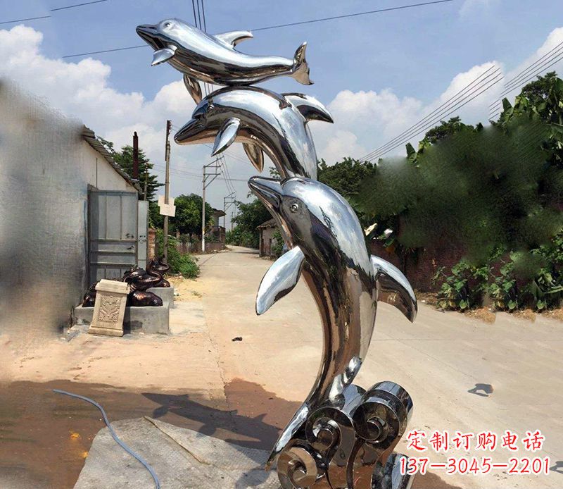 贵州不锈钢海豚雕塑艺术的浪漫