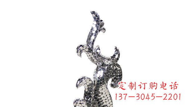 贵州不锈钢海豚抽象雕塑精致的海洋之美