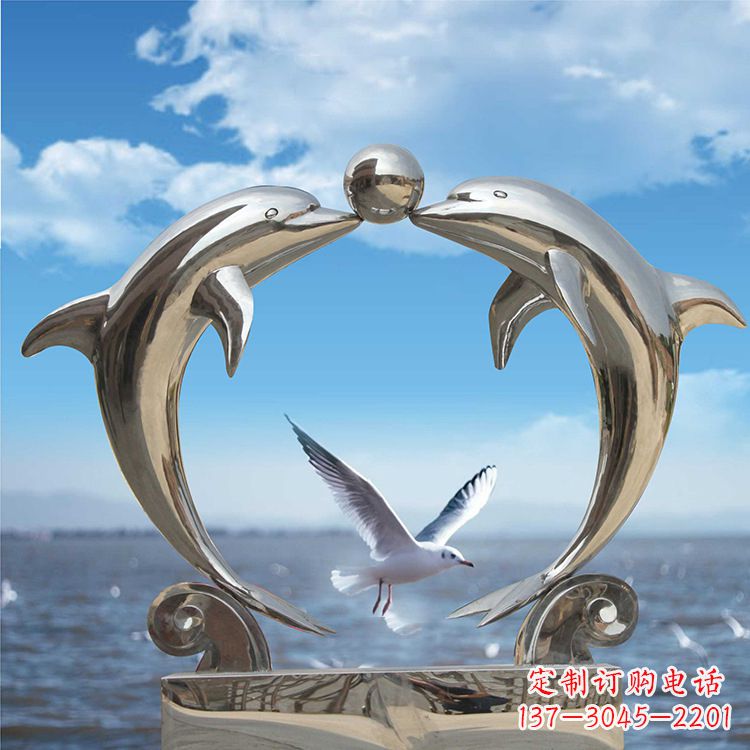贵州不锈钢海豚雕塑精美的海洋之美