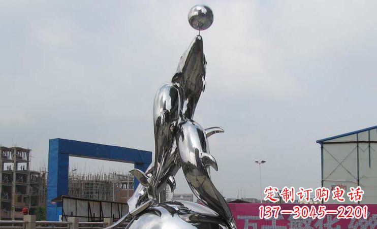 贵州不锈钢海豚雕塑海洋之美的象征
