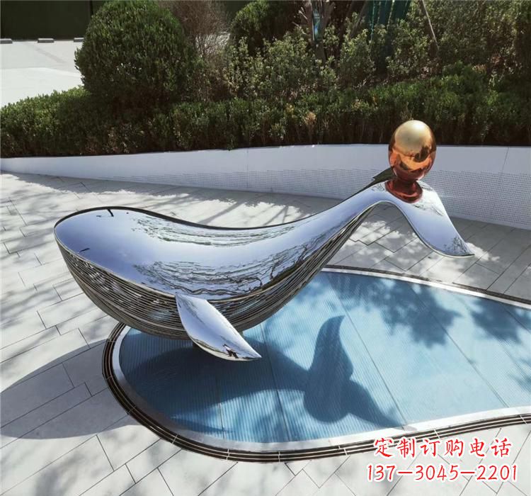 贵州不锈钢海豚精美的雕塑作品