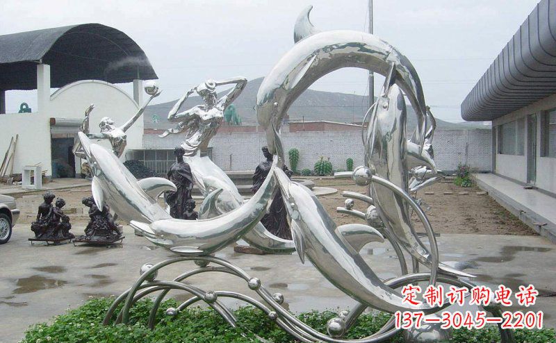 贵州不锈钢海豚的灵动嬉戏