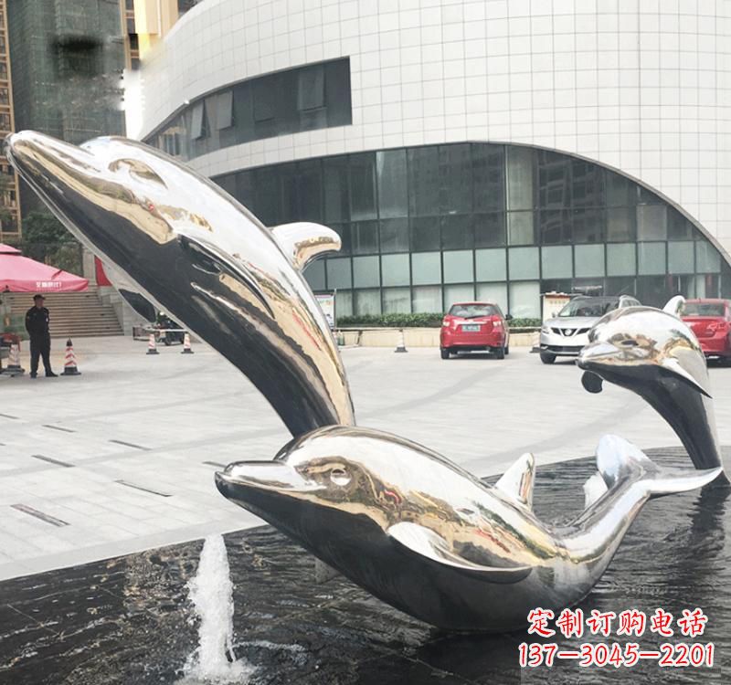 贵州不锈钢海豚雕塑艺术与美的结合