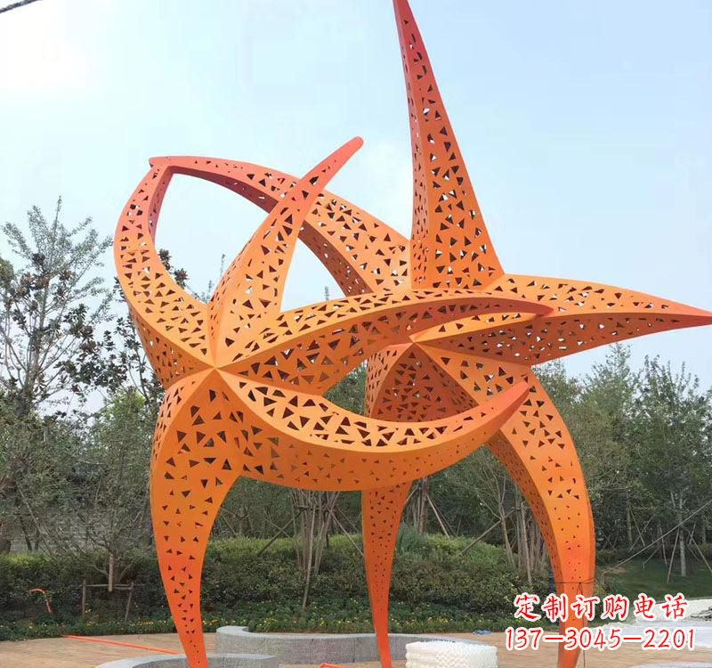 贵州不锈钢海星海洋动物雕塑——美丽的海洋艺术