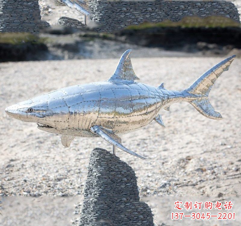 贵州不锈钢海洋公园鲨鱼雕塑