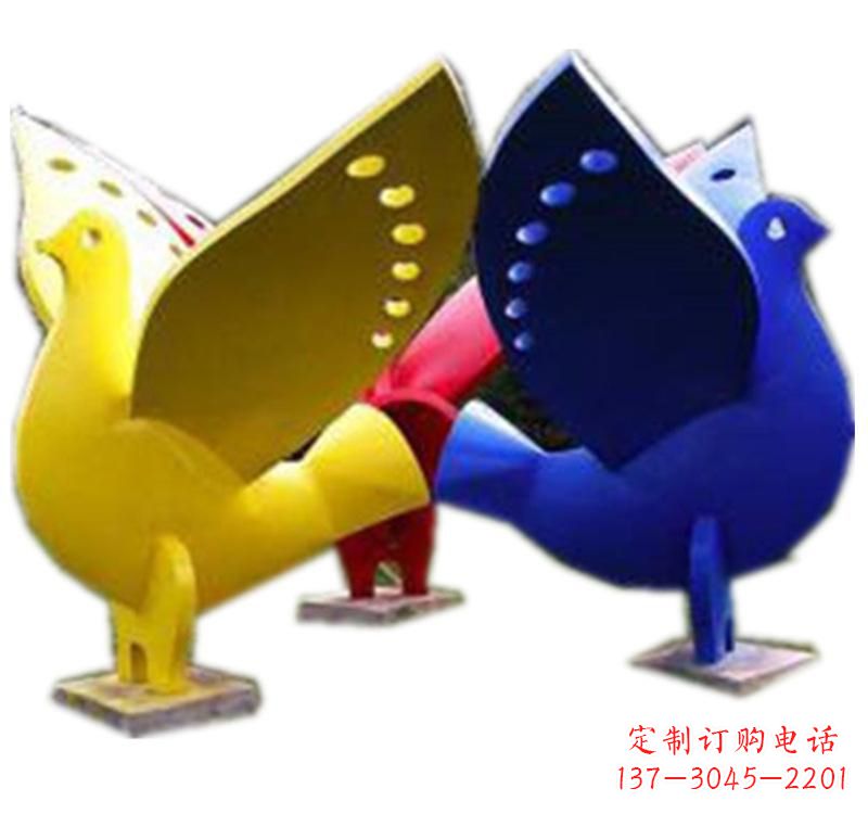 贵州不锈钢制作的和平鸽雕塑