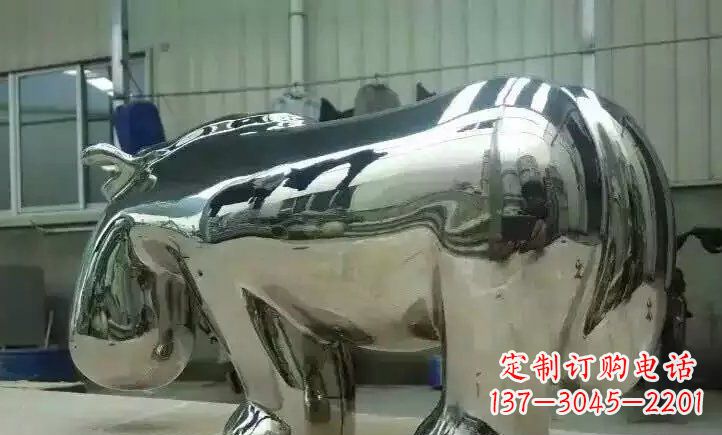 贵州不锈钢河马雕塑一种新颖的艺术形式