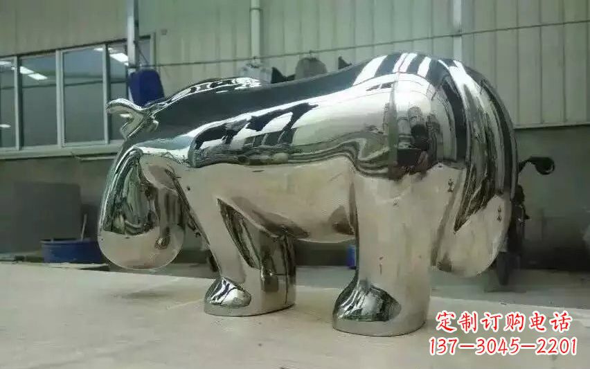 贵州不锈钢河马雕塑美观耐用的艺术品