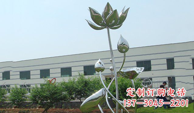 贵州不锈钢荷花雕塑