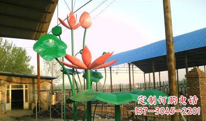 贵州不锈钢荷叶雕塑精美而优雅
