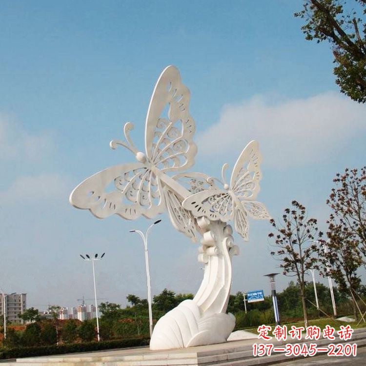 贵州不锈钢蝴蝶雕塑——美丽传递自然之美