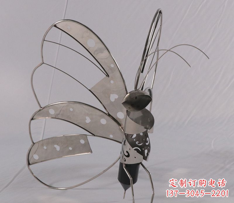 贵州不锈钢蝴蝶雕塑精美的艺术品