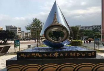 贵州不锈钢水滴雕塑——百善孝为先