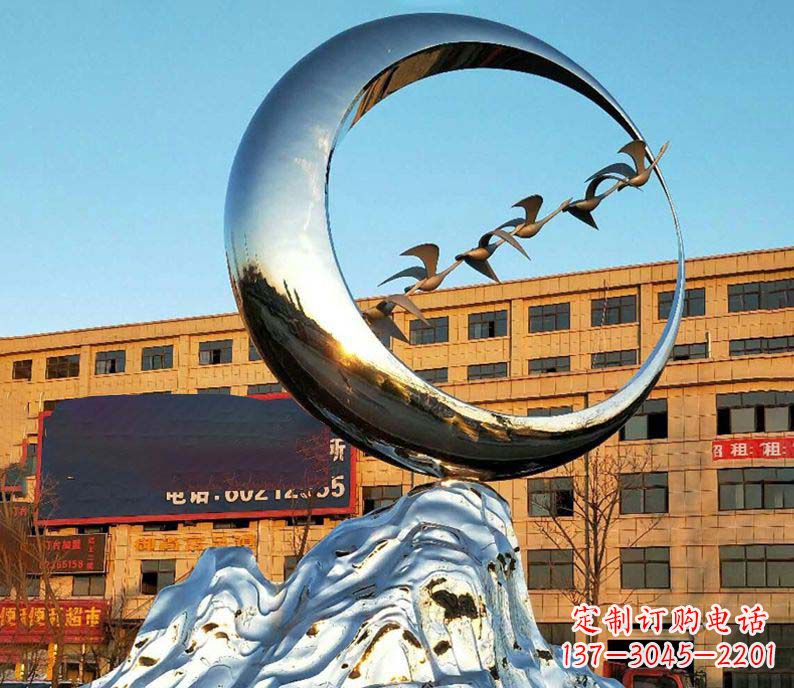 贵州雁雕塑不锈钢的艺术精灵