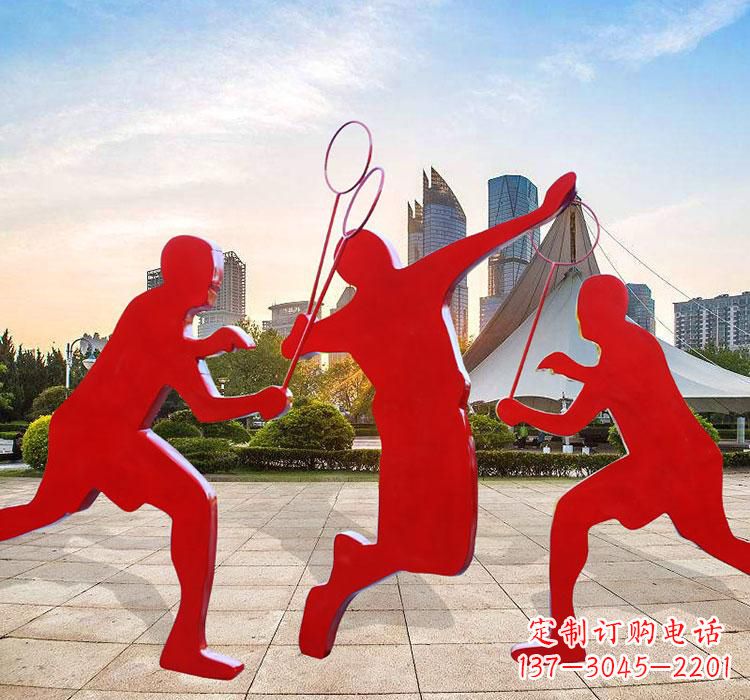 贵州不锈钢羽毛球雕塑艺术与运动的完美结合