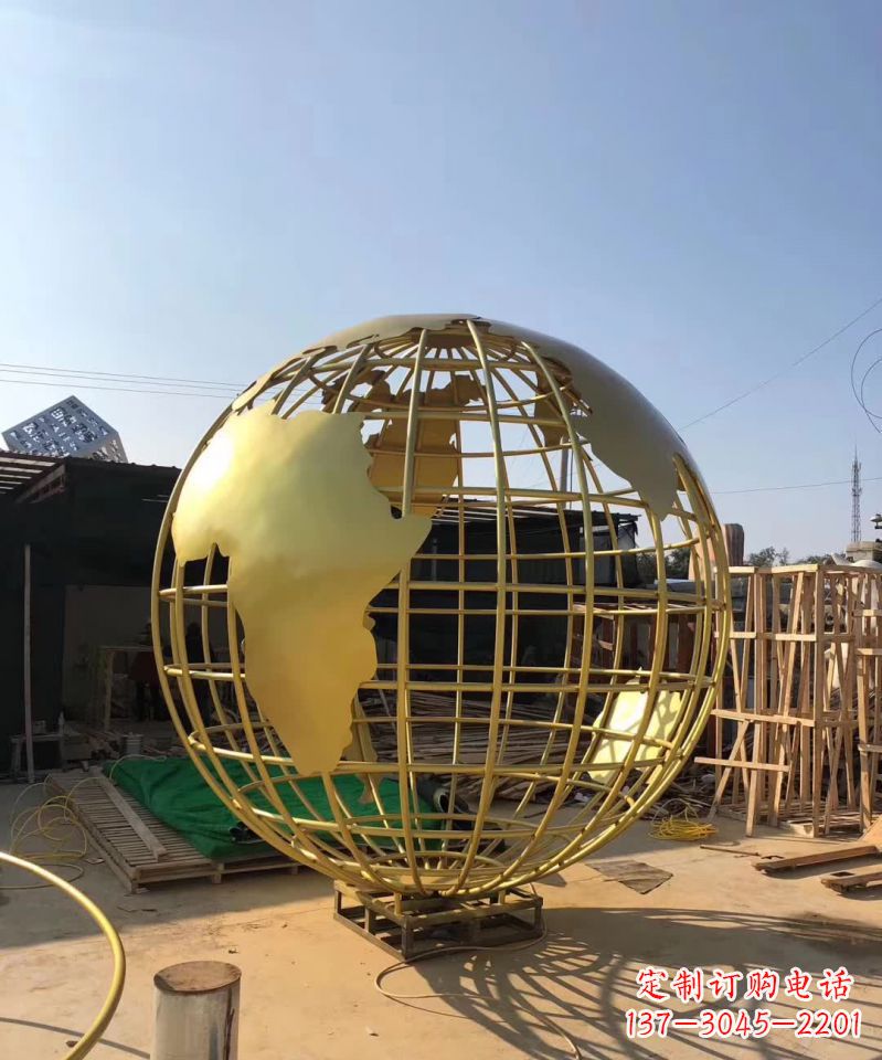 贵州不锈钢金属地球仪雕塑一种视觉美学的精美艺术