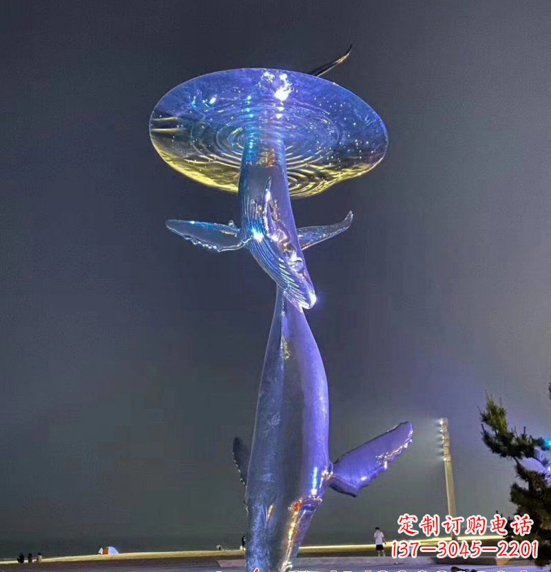 贵州不锈钢鲸鱼雕塑——传承着海洋的精灵魅力
