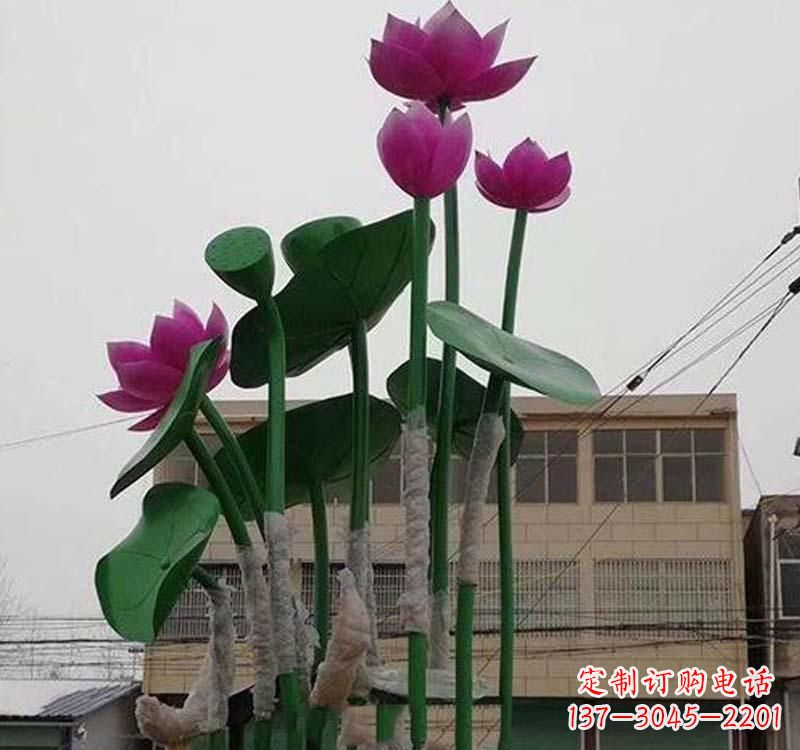 贵州不锈钢荷花雕塑——精美绝伦
