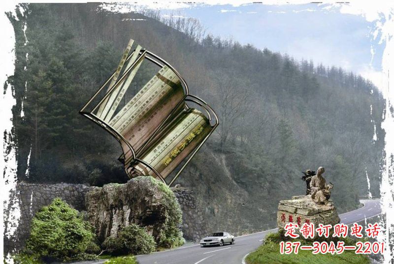贵州神农本草经竹简雕塑——传承中华文化精髓