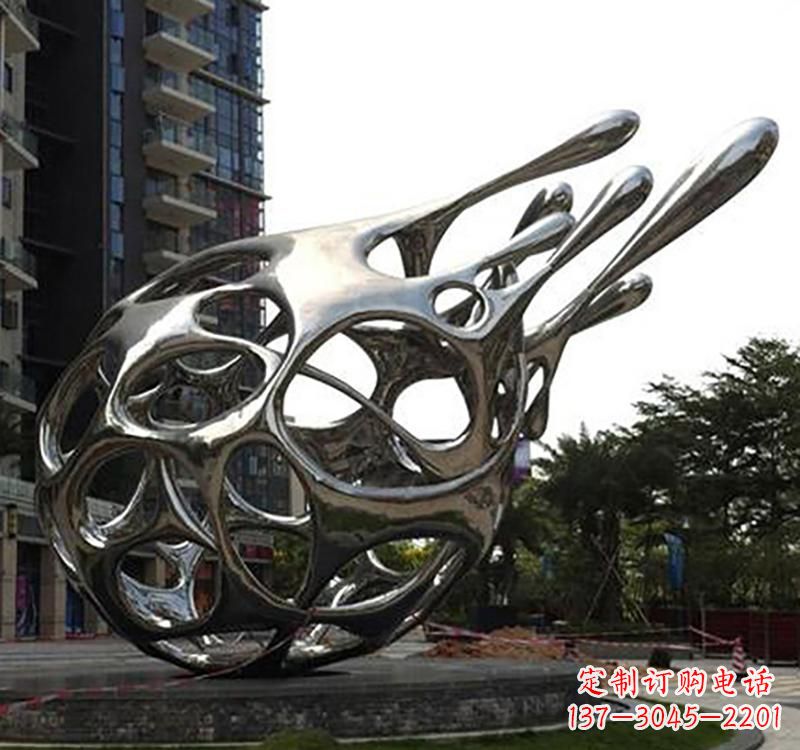 贵州不锈钢镜面火龙果雕塑精致的艺术瑰宝