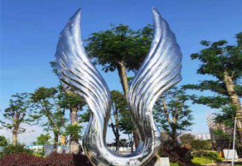 贵州精美不锈钢翅膀雕塑