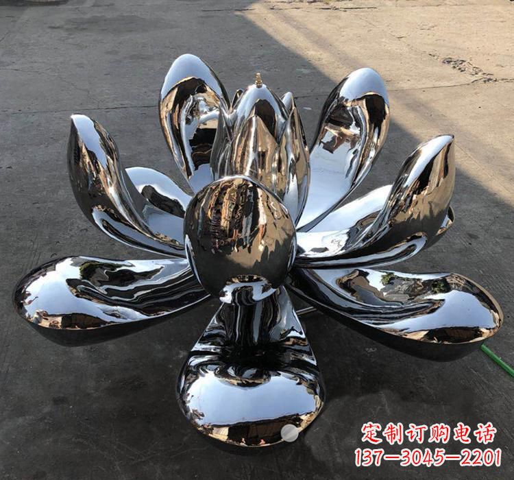 贵州不锈钢莲花雕塑精美优雅