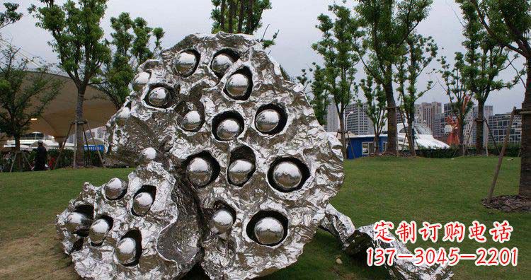贵州不锈钢莲蓬精美雕塑铸就华丽景观