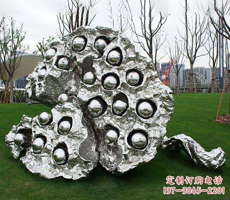 贵州不锈钢莲蓬雕塑——精美极致的艺术品