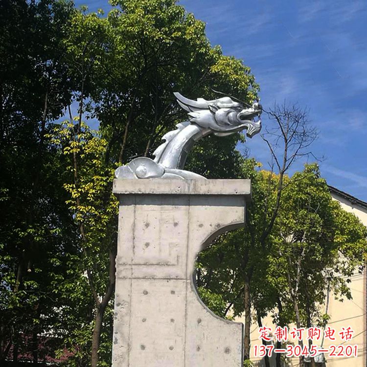 贵州不锈钢龙雕塑——传承中华文化精髓