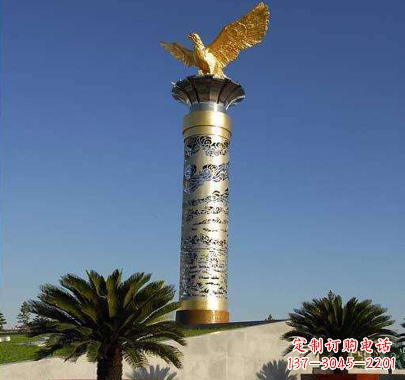 贵州不锈钢龙柱雕塑把神秘的传统融入现代