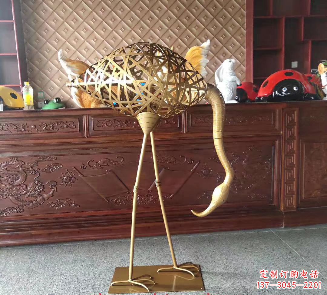贵州不锈钢丹顶鹤雕塑精美外形,传承中华文化