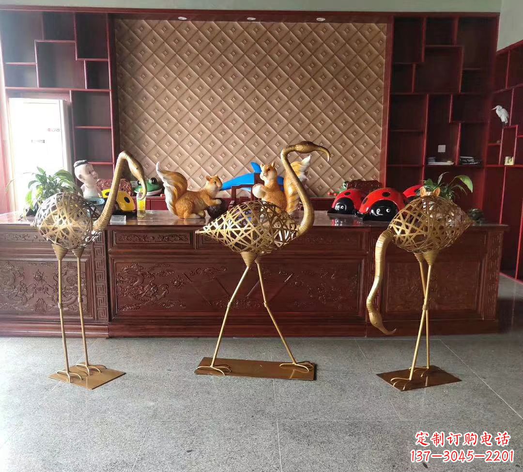 贵州不锈钢火烈鸟雕塑——熠熠生辉