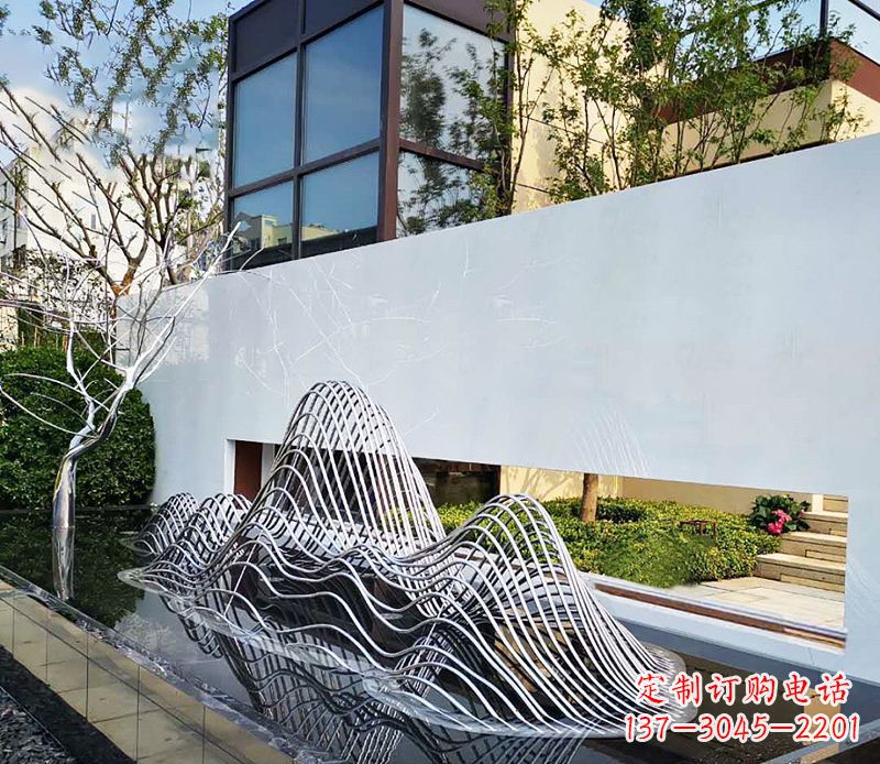 贵州不锈钢镂空假山雕塑精美外形,细腻工艺