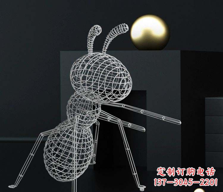 贵州不锈钢镂空蚂蚁雕塑艺术与科技的结合
