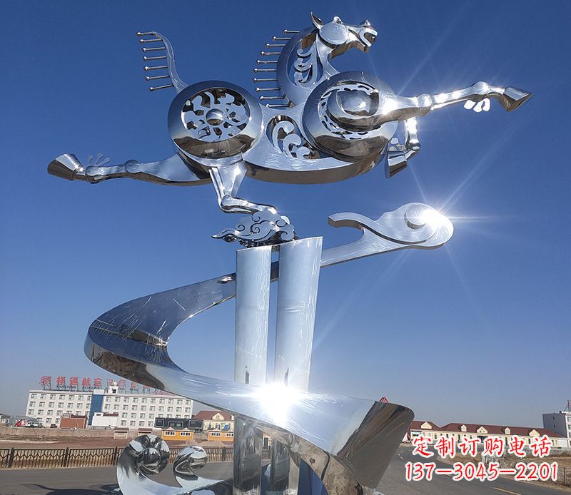 贵州不锈钢马踏飞燕雕塑——精美的艺术品