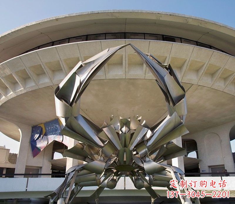 贵州不锈钢螃蟹雕塑美观耐候的户外装饰
