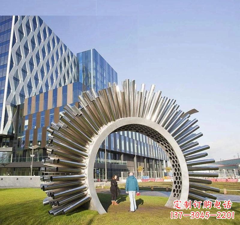 贵州不锈钢拱门雕塑高雅典雅的艺术
