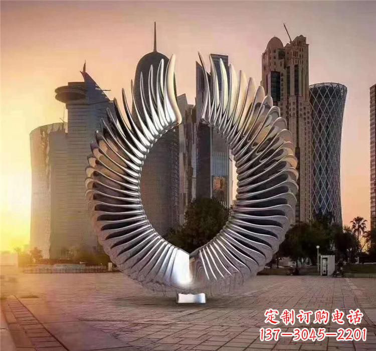 贵州不锈钢喷泉雕塑灵动的艺术美学