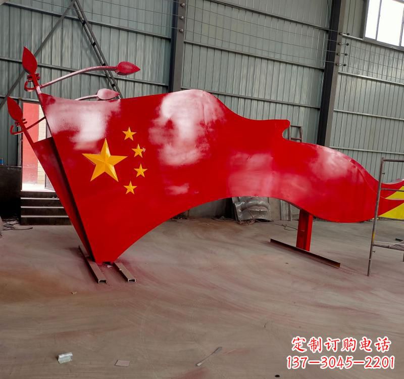 贵州不锈钢拼接党旗雕塑
