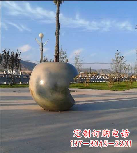 贵州不锈钢苹果雕塑艺术与现实的完美结合