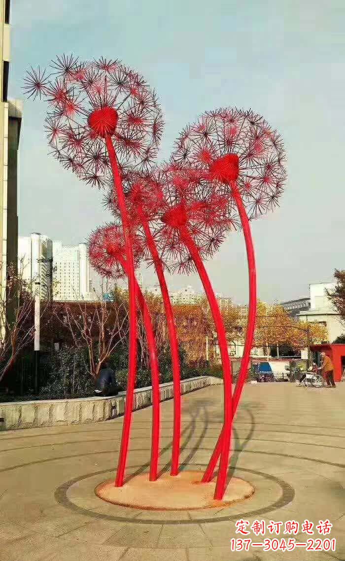 贵州不锈钢蒲公英美丽的雕塑之作