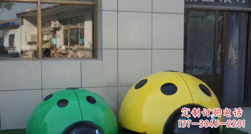 贵州不锈钢瓢虫雕塑精致而富有艺术感