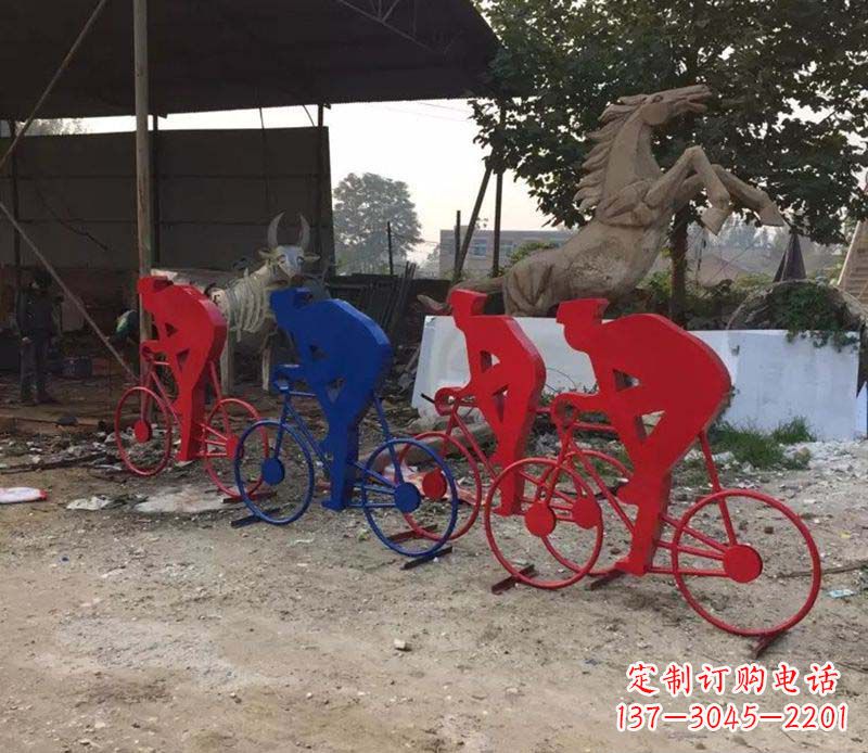 贵州不锈钢骑自行车雕塑一种经典的艺术形式