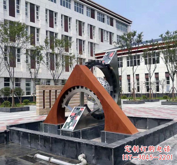 贵州不锈钢齿轮雕塑精湛工艺展现匠心