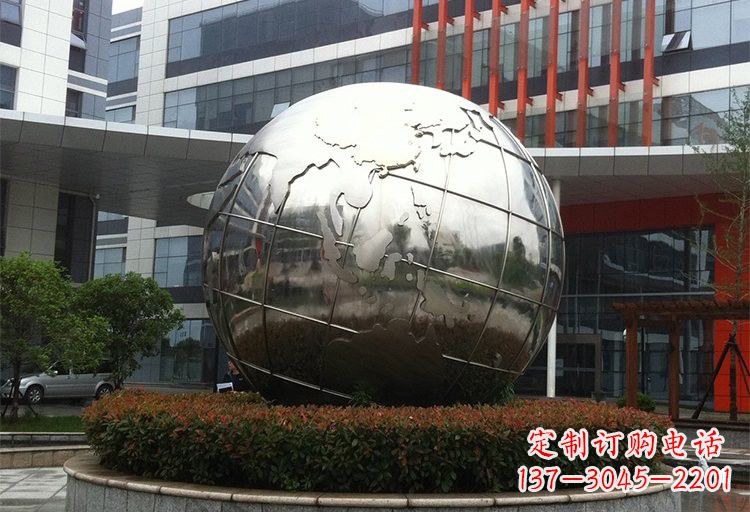 贵州不锈钢地球雕塑传递环保意识
