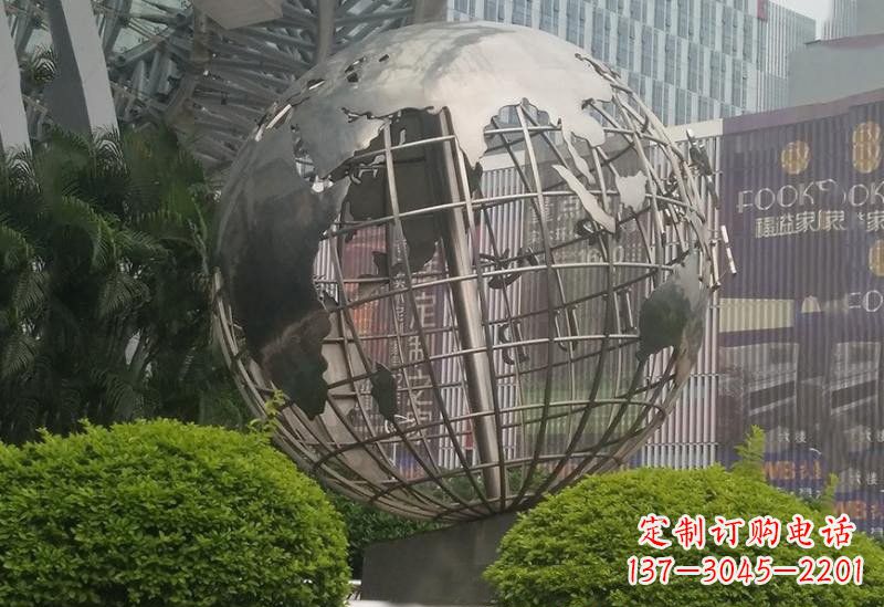 贵州不锈钢地球仪雕塑一个精美的艺术品